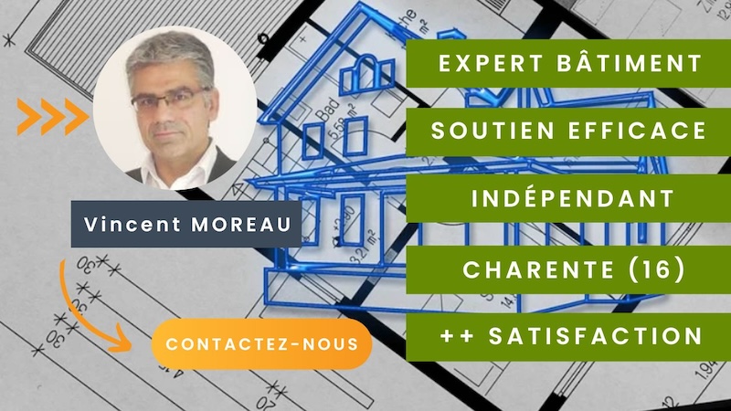Expert bâtiment Vincent Moreau Charente
